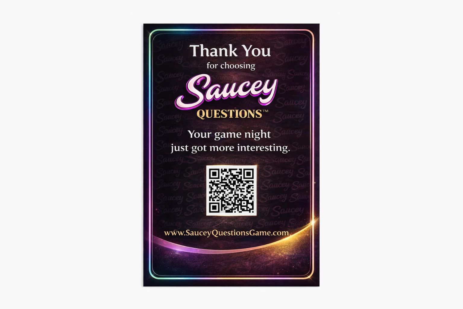 Saucey Questions: The Ultimate Adult Game Night Experience